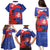 Slovakia Flag Mixed Rose Flowers Family Matching Puletasi and Hawaiian Shirt - Wonder Print Shop