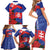 Slovakia Flag Mixed Rose Flowers Family Matching Short Sleeve Bodycon Dress and Hawaiian Shirt - Wonder Print Shop