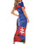 Slovakia Flag Mixed Rose Flowers Family Matching Short Sleeve Bodycon Dress and Hawaiian Shirt - Wonder Print Shop