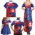 Slovakia Flag Mixed Rose Flowers Family Matching Summer Maxi Dress and Hawaiian Shirt - Wonder Print Shop