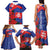 Slovakia Flag Mixed Rose Flowers Family Matching Tank Maxi Dress and Hawaiian Shirt - Wonder Print Shop