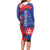 Slovakia Flag Mixed Rose Flowers Long Sleeve Bodycon Dress - Wonder Print Shop