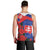 Slovakia Flag Mixed Rose Flowers Men Tank Top - Wonder Print Shop