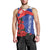 Slovakia Flag Mixed Rose Flowers Men Tank Top - Wonder Print Shop