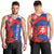 Slovakia Flag Mixed Rose Flowers Men Tank Top - Wonder Print Shop