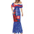 Slovakia Flag Mixed Rose Flowers Mermaid Dress - Wonder Print Shop