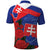 Slovakia Flag Mixed Rose Flowers Polo Shirt - Wonder Print Shop