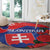 Slovakia Flag Mixed Rose Flowers Round Carpet