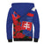 Slovakia Flag Mixed Rose Flowers Sherpa Hoodie - Wonder Print Shop