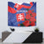 Slovakia Flag Mixed Rose Flowers Tapestry