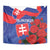 Slovakia Flag Mixed Rose Flowers Tapestry