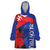 Slovakia Flag Mixed Rose Flowers Wearable Blanket Hoodie - Wonder Print Shop