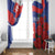 Slovakia Flag Mixed Rose Flowers Window Curtain - Wonder Print Shop