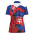 Slovakia Flag Mixed Rose Flowers Women Polo Shirt - Wonder Print Shop