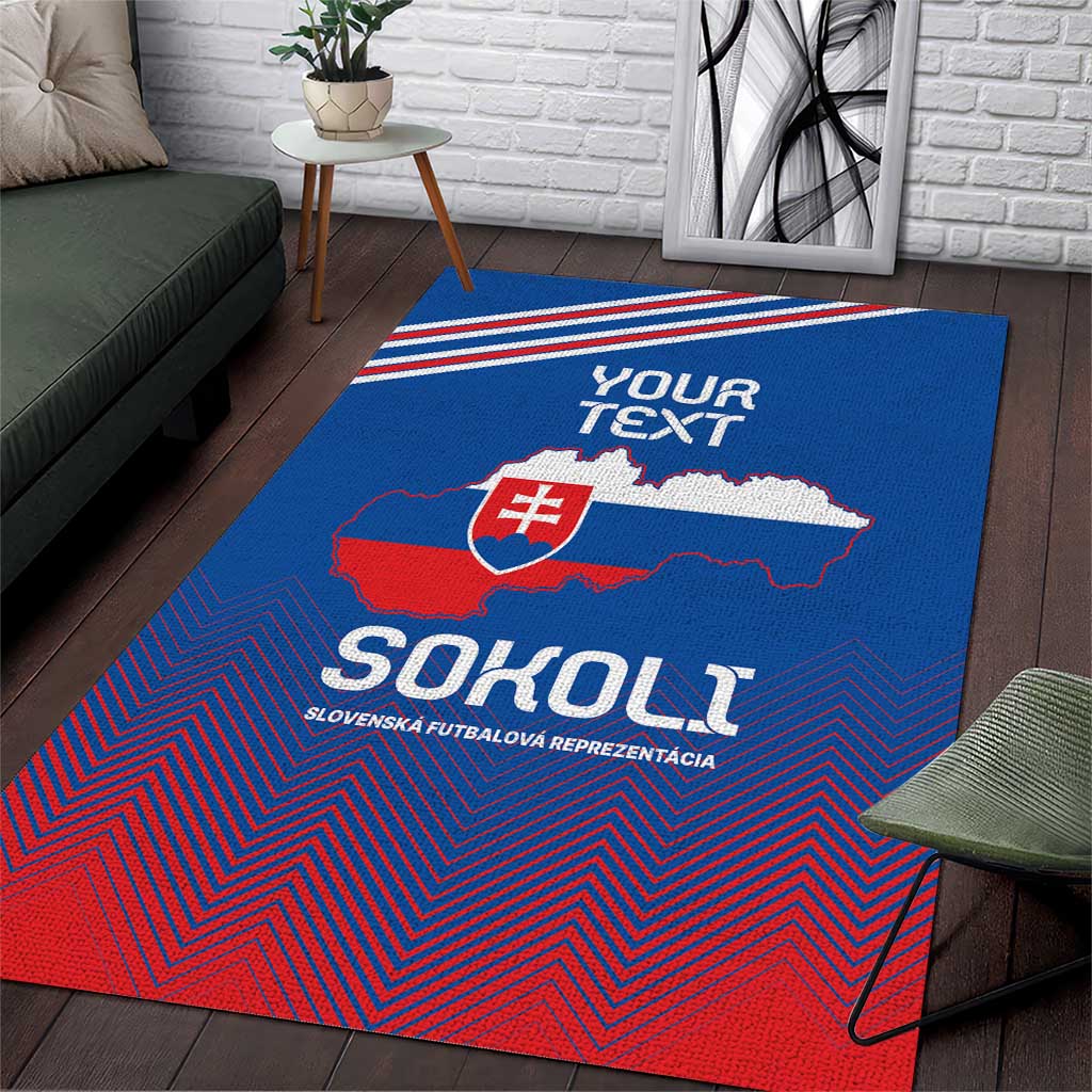 Custom Slovakia Football Area Rug Come On Sokoli Falcons LT9 - Wonder Print Shop