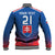 Custom Slovakia Football Baseball Jacket Come On Sokoli Falcons LT9 - Wonder Print Shop