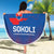 Custom Slovakia Football Beach Blanket Come On Sokoli Falcons LT9 - Wonder Print Shop