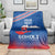 Custom Slovakia Football Blanket Come On Sokoli Falcons