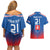 Custom Slovakia Football Couples Matching Off Shoulder Short Dress and Hawaiian Shirt Come On Sokoli Falcons LT9 - Wonder Print Shop