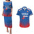 Custom Slovakia Football Couples Matching Puletasi and Hawaiian Shirt Come On Sokoli Falcons LT9 - Wonder Print Shop