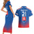 Custom Slovakia Football Couples Matching Short Sleeve Bodycon Dress and Hawaiian Shirt Come On Sokoli Falcons LT9 - Wonder Print Shop