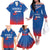 Custom Slovakia Football Family Matching Off The Shoulder Long Sleeve Dress and Hawaiian Shirt Come On Sokoli Falcons - Wonder Print Shop