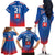 Custom Slovakia Football Family Matching Off The Shoulder Long Sleeve Dress and Hawaiian Shirt Come On Sokoli Falcons - Wonder Print Shop