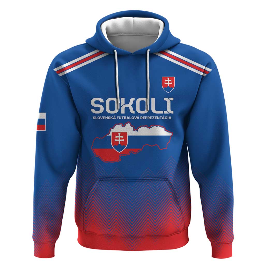 Custom Slovakia Football Hoodie Come On Sokoli Falcons - Wonder Print Shop