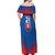 Custom Slovakia Football Off Shoulder Maxi Dress Come On Sokoli Falcons - Wonder Print Shop