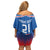 Custom Slovakia Football Off Shoulder Short Dress Come On Sokoli Falcons - Wonder Print Shop