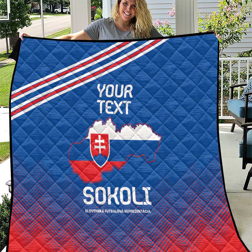 Custom Slovakia Football Quilt Come On Sokoli Falcons