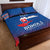 Custom Slovakia Football Quilt Bed Set Come On Sokoli Falcons - Wonder Print Shop