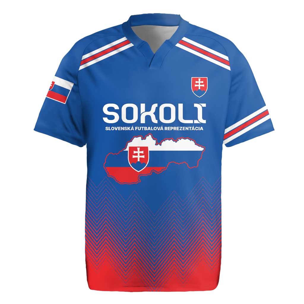 Custom Slovakia Football Rugby Jersey Come On Sokoli Falcons - Wonder Print Shop