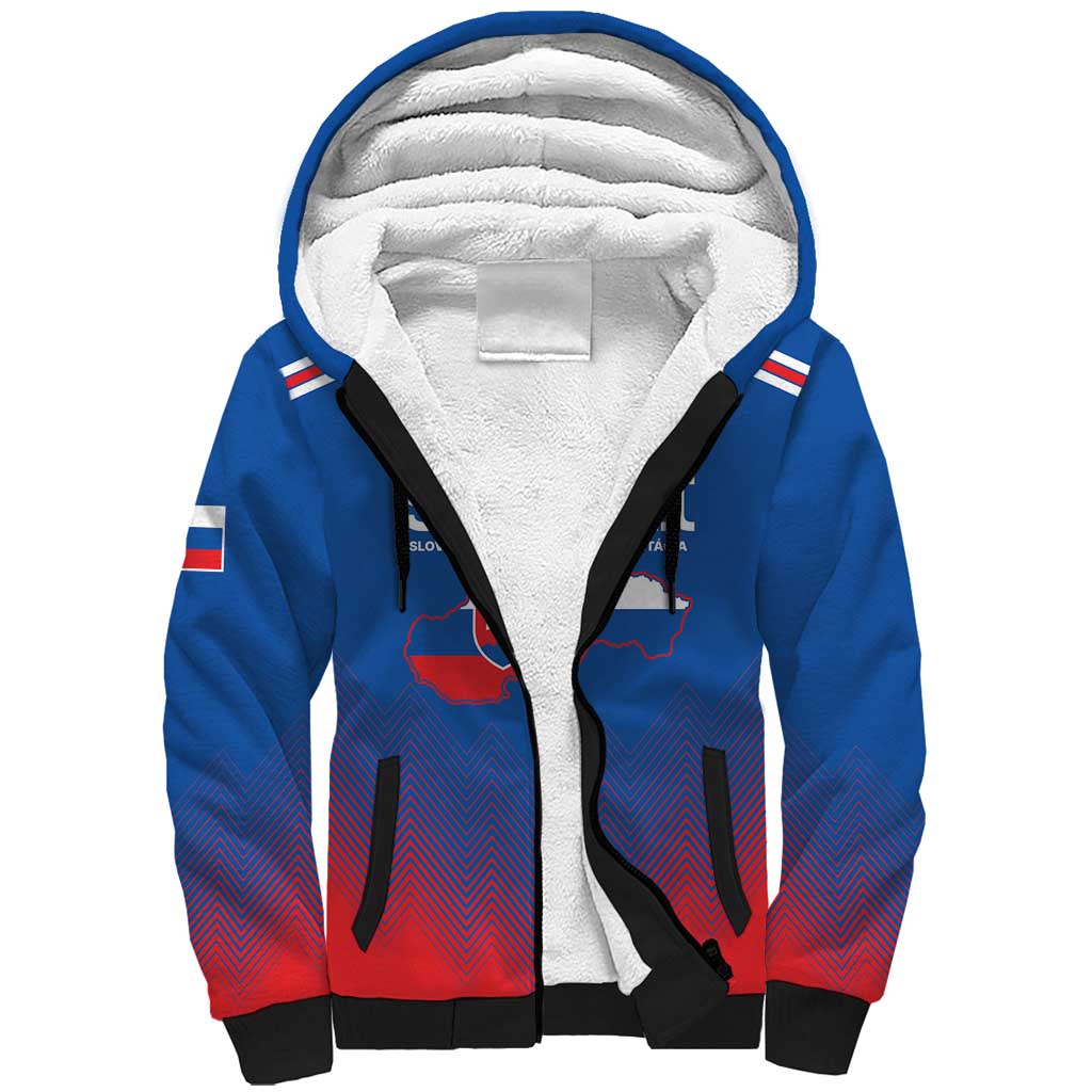 Custom Slovakia Football Sherpa Hoodie Come On Sokoli Falcons - Wonder Print Shop