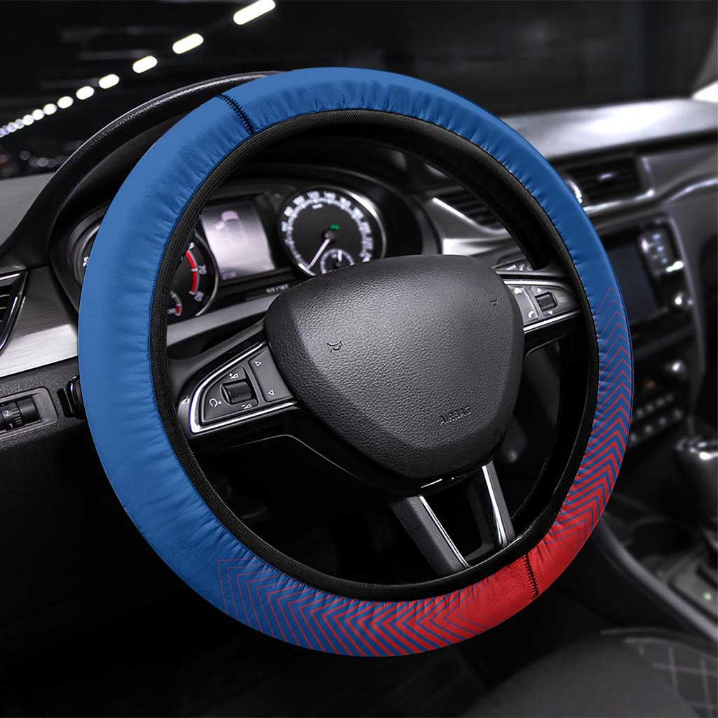 Slovakia Football Steering Wheel Cover Come On Sokoli Falcons - Wonder Print Shop