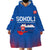 Custom Slovakia Football Wearable Blanket Hoodie Come On Sokoli Falcons - Wonder Print Shop