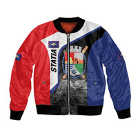 Caribbean Sint Maarten Personalized Bomber Jacket Brown Pelican - Wonder Print Shop