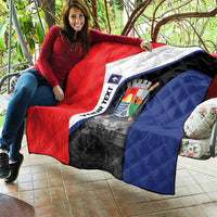 Caribbean Sint Maarten Personalized Quilt Brown Pelican - Wonder Print Shop