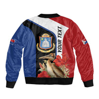 Caribbean Sint Eustatius Personalized Bomber Jacket Statia Superba et confidens - Wonder Print Shop