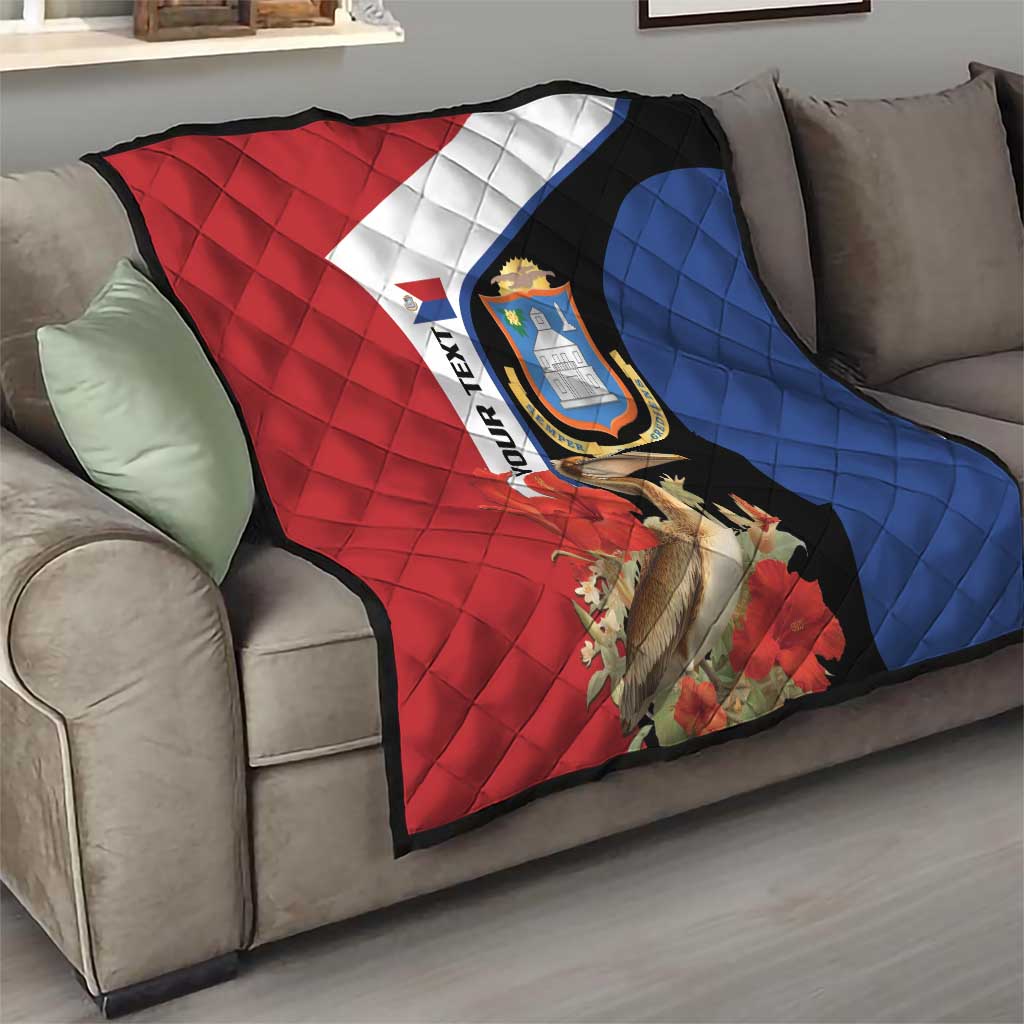 Caribbean Sint Eustatius Personalized Quilt Statia Superba et confidens - Wonder Print Shop