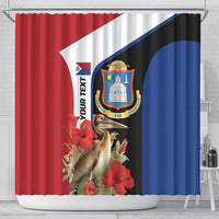Caribbean Sint Eustatius Personalized Shower Curtain Statia Superba et confidens - Wonder Print Shop