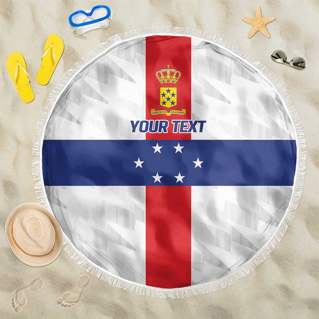 Personalized Nederlandse Antillen 1959-1986 Beach Blanket Simple Flag Style - Wonder Print Shop