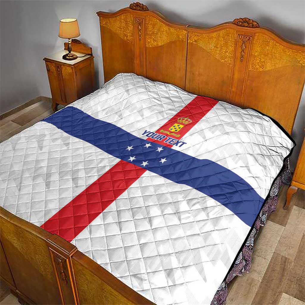 Personalized Nederlandse Antillen 1959-1986 Quilt Simple Flag Style - Wonder Print Shop