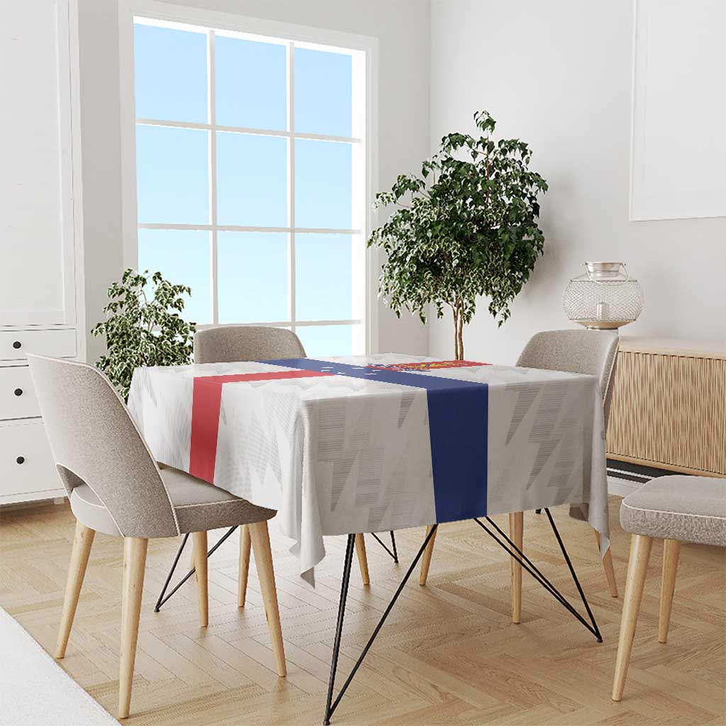 Personalized Nederlandse Antillen 1959-1986 Tablecloth Simple Flag Style - Wonder Print Shop