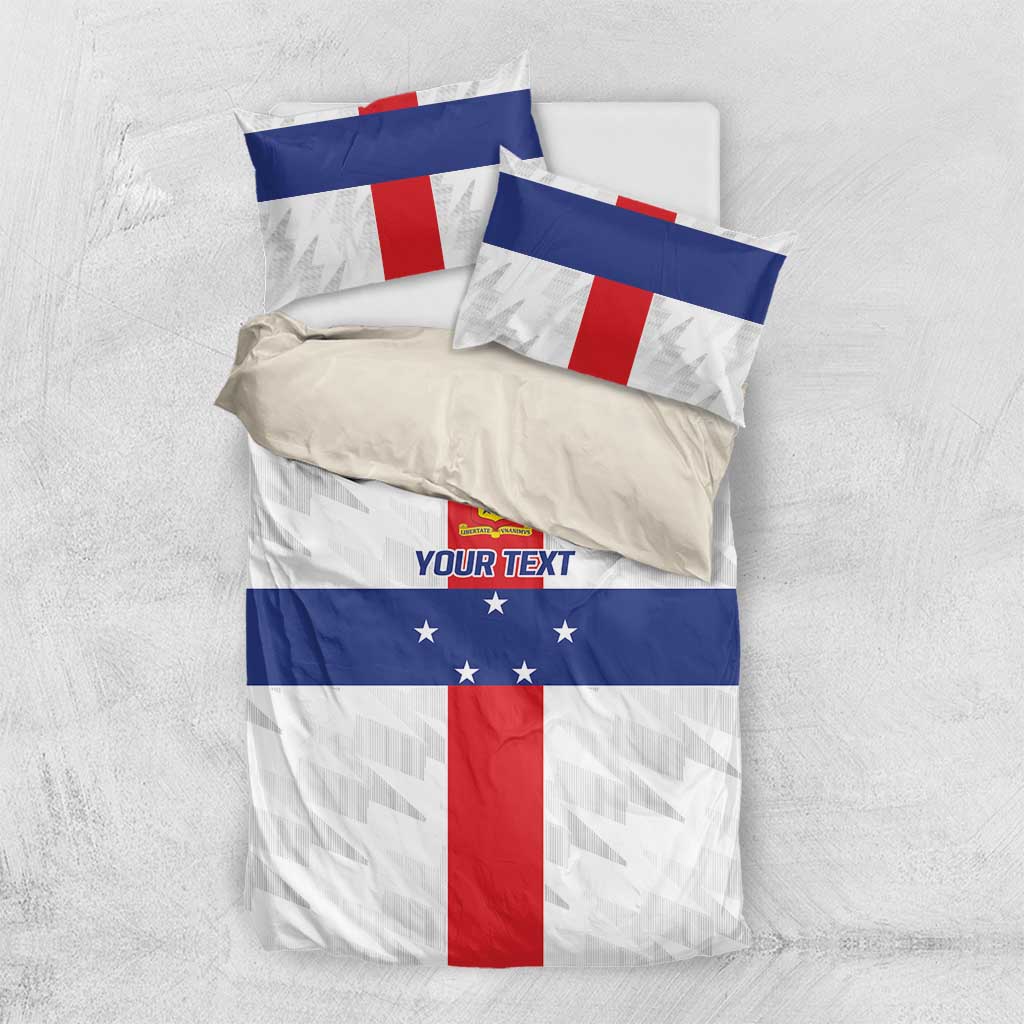 Personalized Nederlandse Antillen 1986-2010 Bedding Set Simple Flag Style - Wonder Print Shop