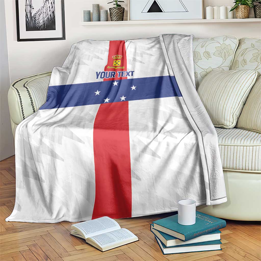 Personalized Nederlandse Antillen 1986-2010 Blanket Simple Flag Style - Wonder Print Shop