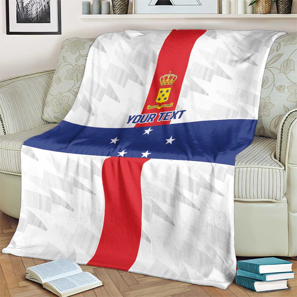 Personalized Nederlandse Antillen 1986-2010 Blanket Simple Flag Style - Wonder Print Shop