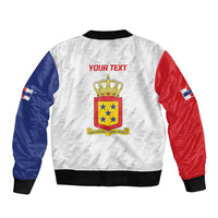 Personalized Nederlandse Antillen 1986-2010 Bomber Jacket Simple Flag Style - Wonder Print Shop