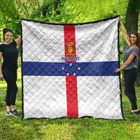 Personalized Nederlandse Antillen 1986-2010 Quilt Simple Flag Style - Wonder Print Shop