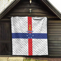 Personalized Nederlandse Antillen 1986-2010 Quilt Simple Flag Style - Wonder Print Shop